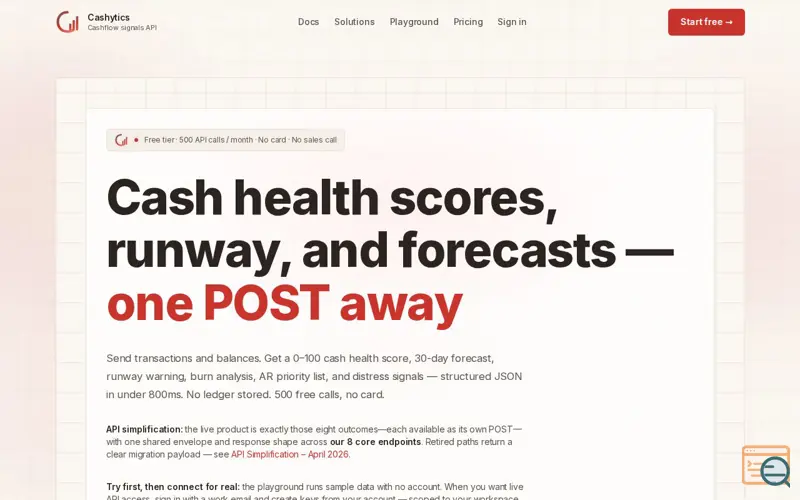 Screenshot of Cashytics