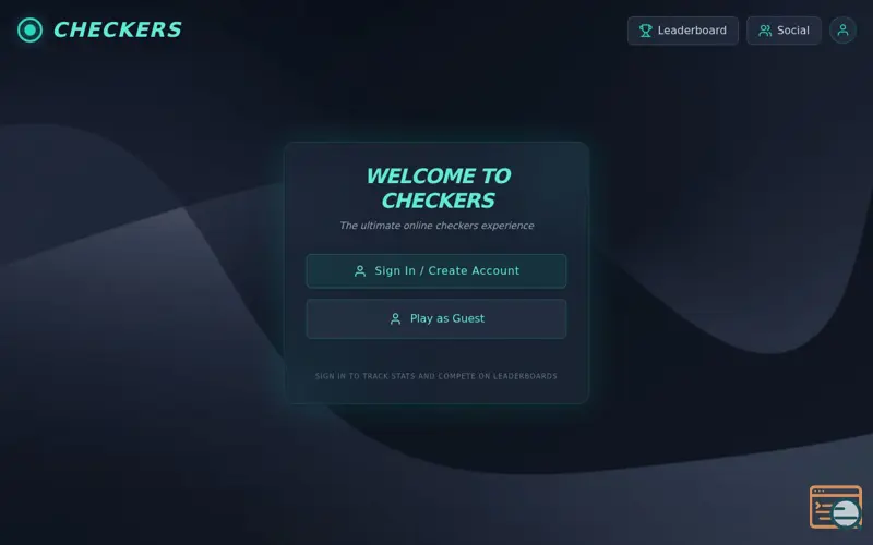 Screenshot of Checkers