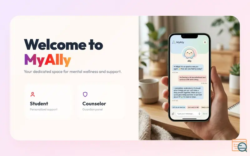 Screenshot of MyAlly