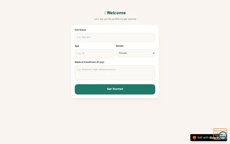 Screenshot of Senior Companion 
