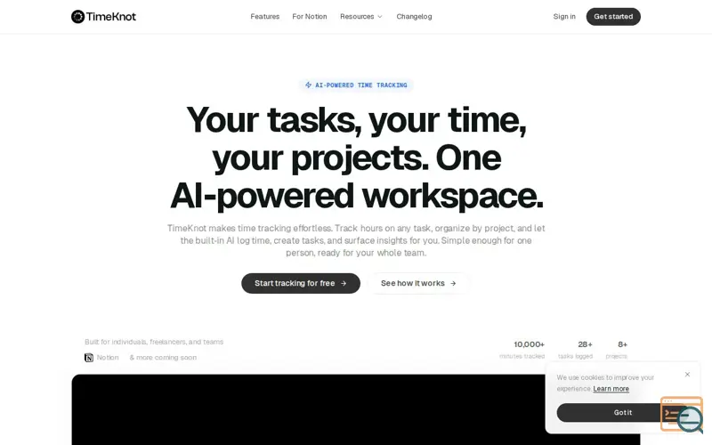 Screenshot of TimeKnot