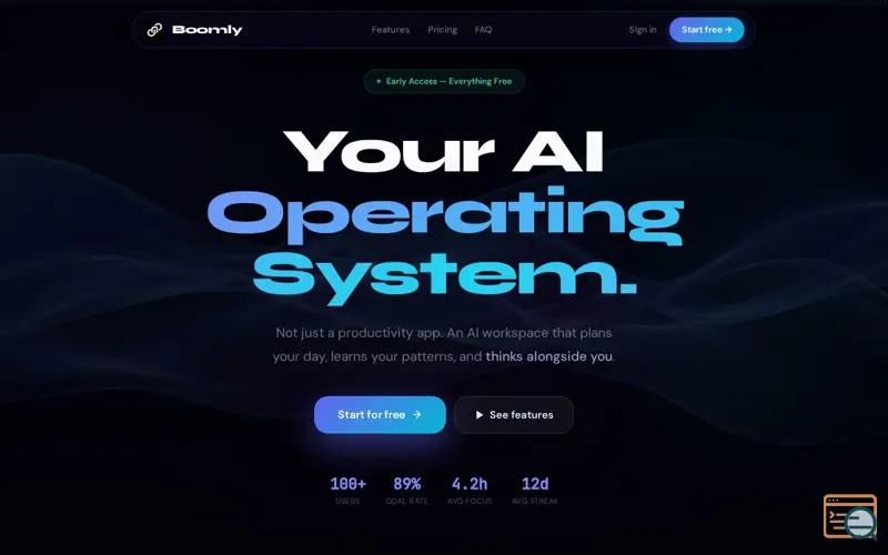 Screenshot of Boomly