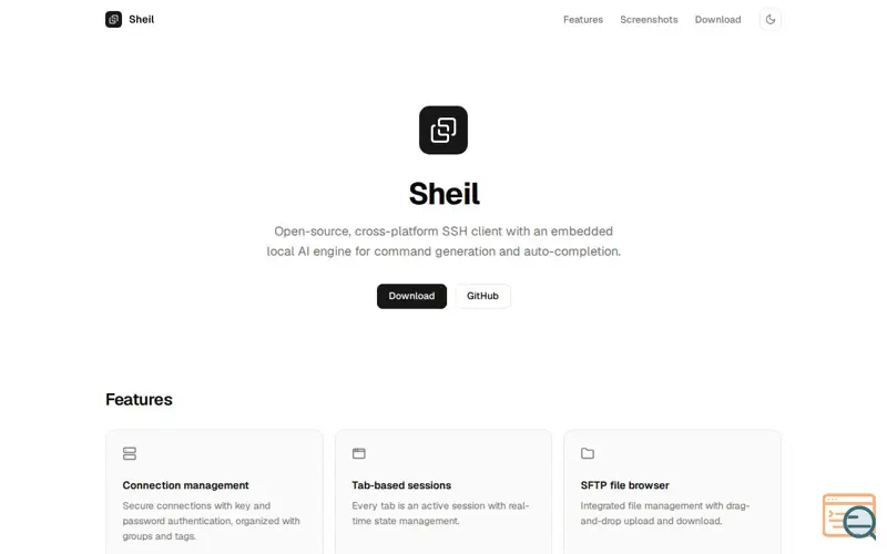 Screenshot of Sheil