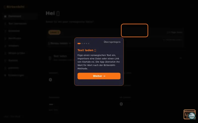 Screenshot of NorskDyp