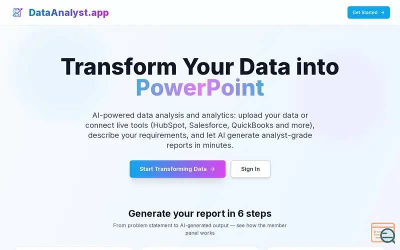 Screenshot of DataAnalyst.app