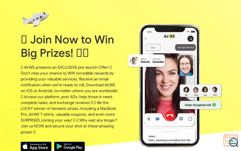 Screenshot of AirWE