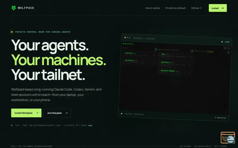 Screenshot of Wolfpack