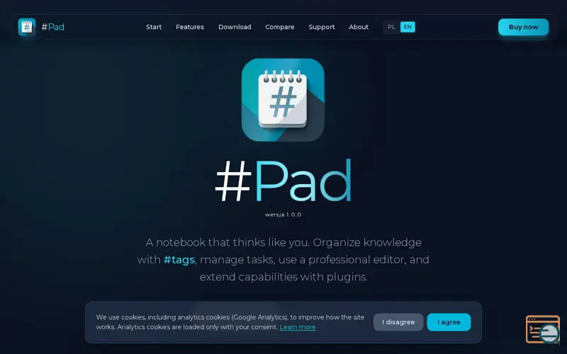 Screenshot of #Pad
