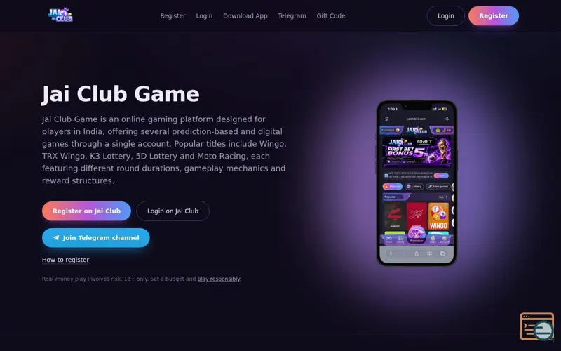 Screenshot of Jai Club