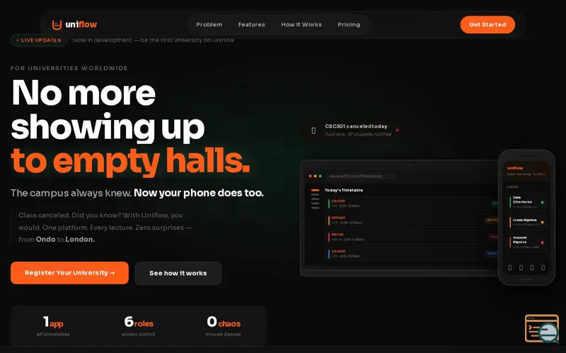 Screenshot of Uniflow