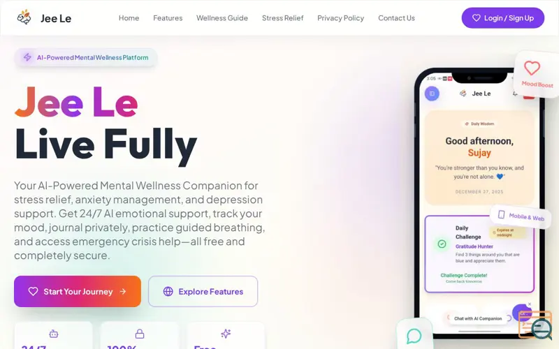 Screenshot of Jee Le - Live Fully