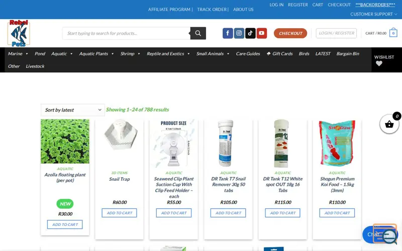 Screenshot of Rebel Pets, a launch using Yoast
