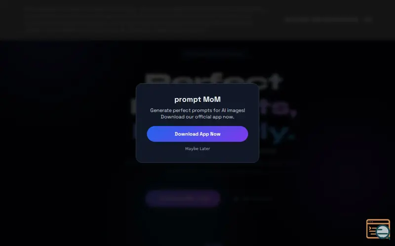 Screenshot of prompt MoM