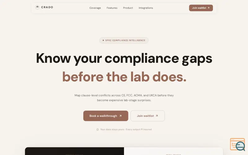 Screenshot of Crado