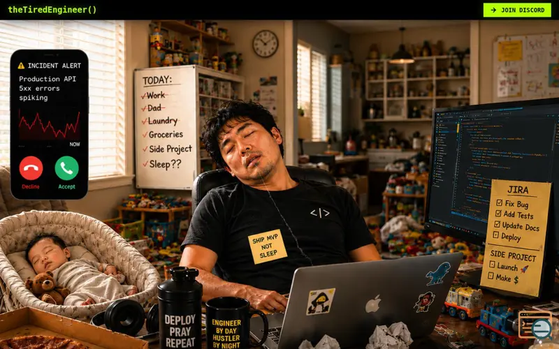 Screenshot of The Tired Engineer