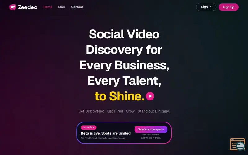 Screenshot of Zeedeo