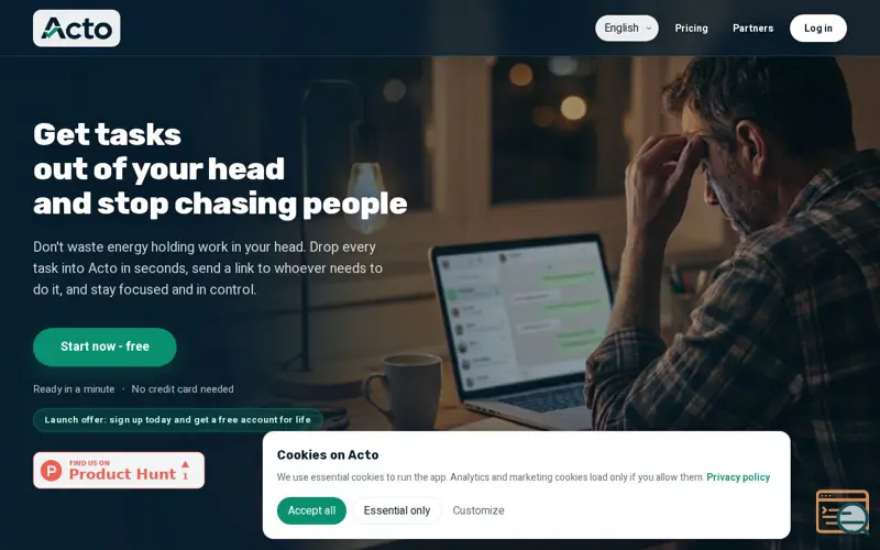 Screenshot of Get tasks out of your head