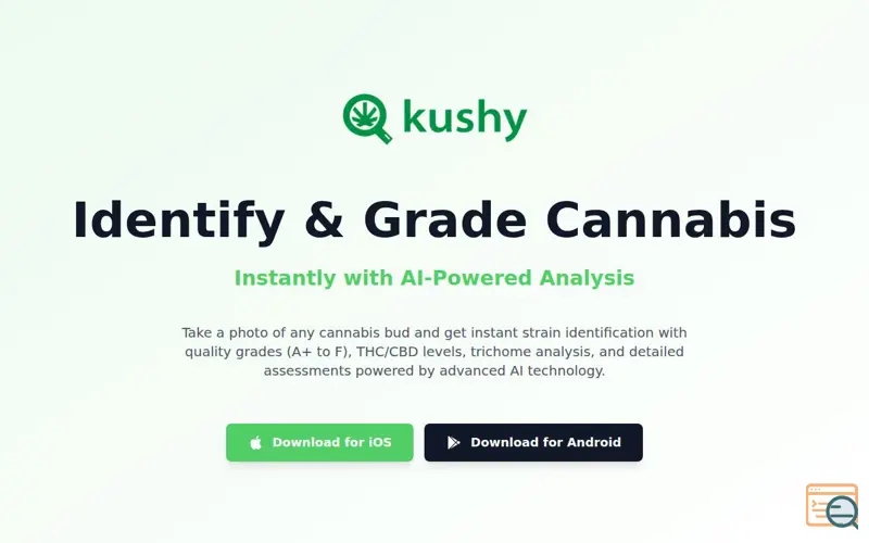 Screenshot of Kushy Scanner