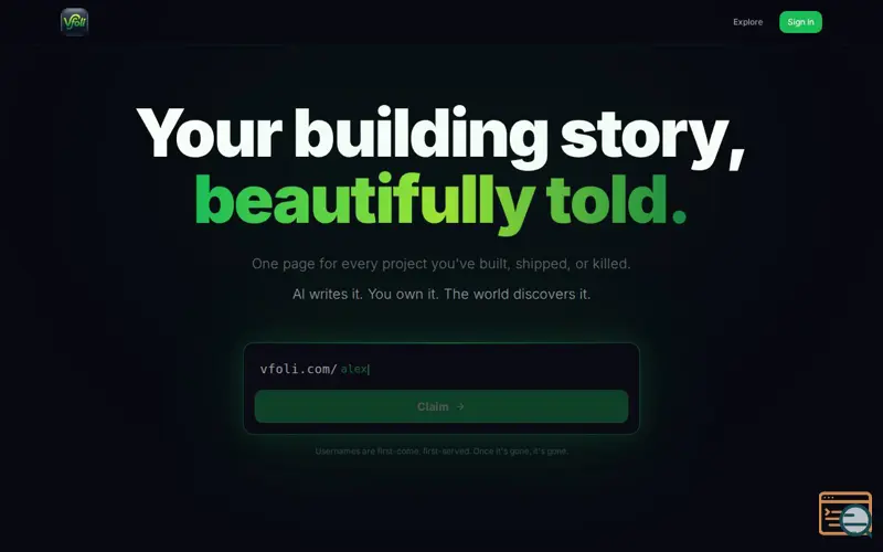 Screenshot of Vfoli