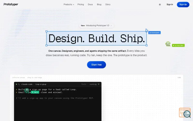 Screenshot of Prototyper