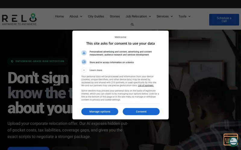 Screenshot of Job Offer Analyzer | Relo.AI 