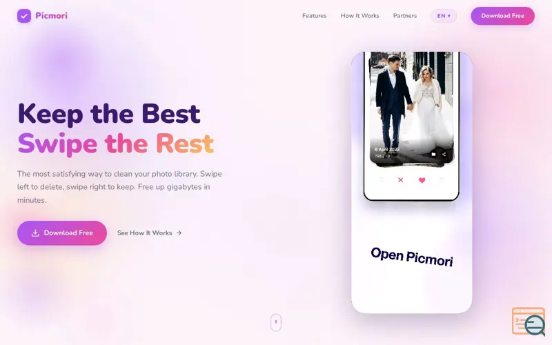 Screenshot of Picmori