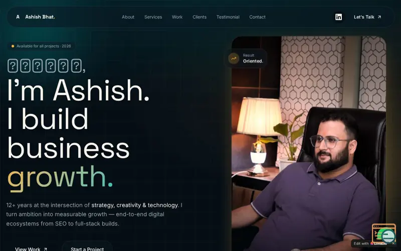 Screenshot of Digital Growth Solutions | Ashish Bhat