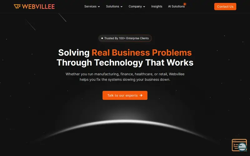 Screenshot of Webvillee Technology Pvt Ltd, a launch using Yoast