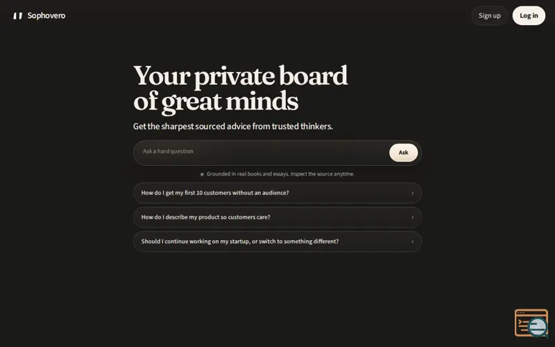 Screenshot of Sophovero