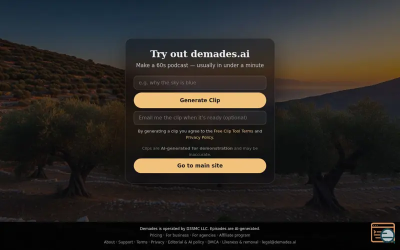 Screenshot of Demades