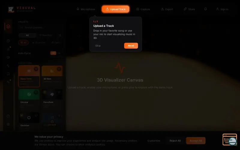 Screenshot of Visuval