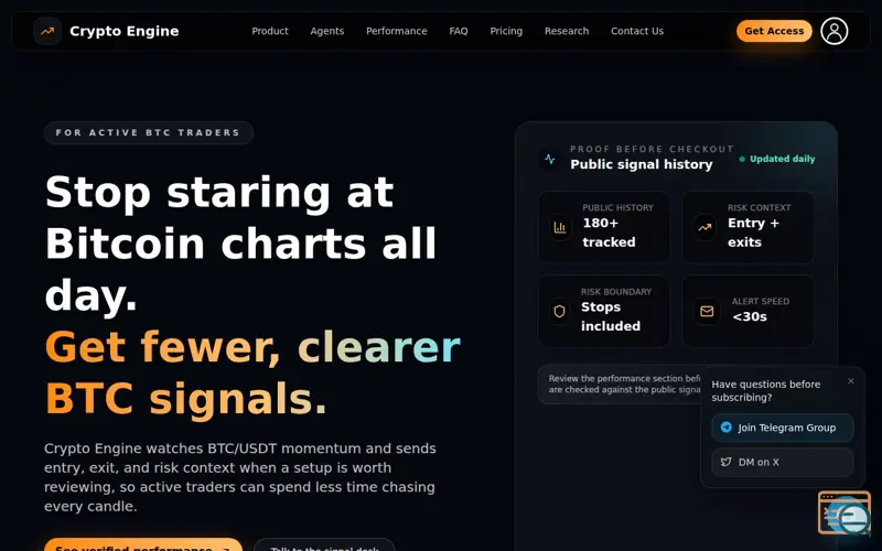 Screenshot of Crypto Engine