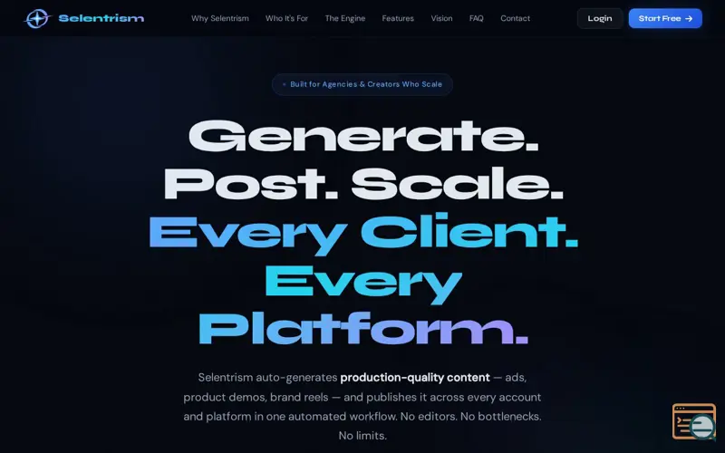 Screenshot of Selentrism