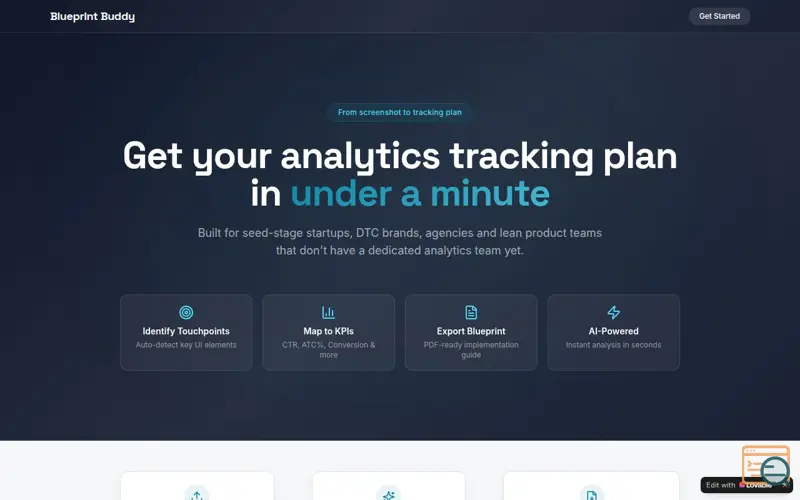 Screenshot of Blueprint Buddy