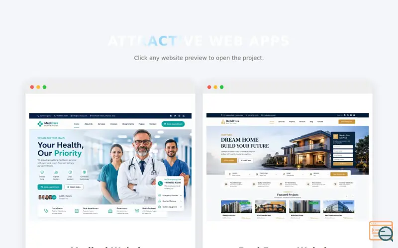 Screenshot of Website Portfolio