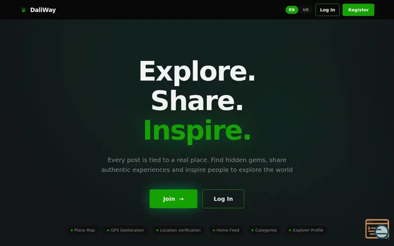 Screenshot of DaliWay