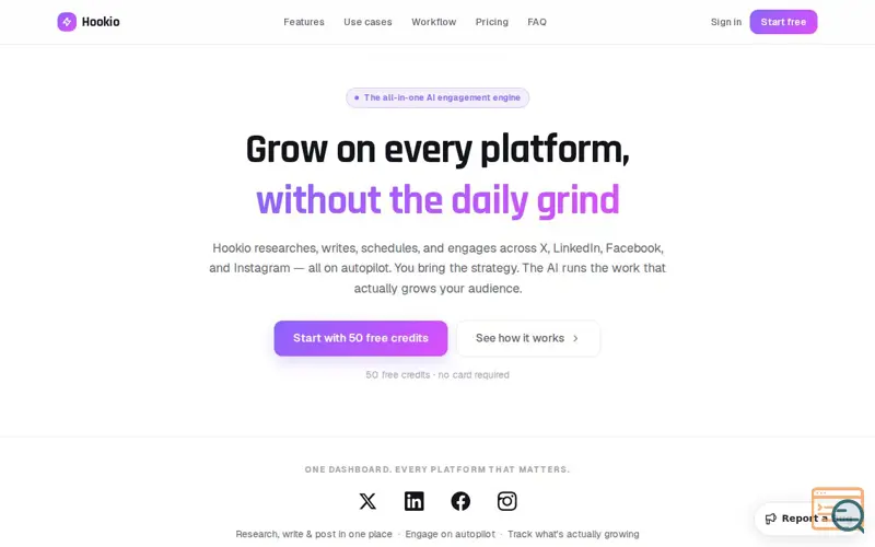 Screenshot of Hookio