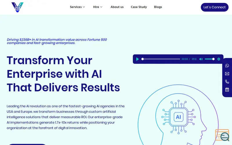 Screenshot of Viston Ai