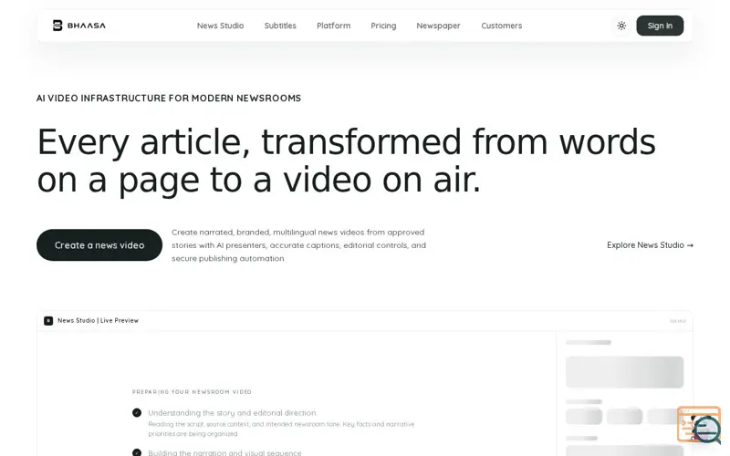 Screenshot of Bhaasa — Accurate Captions for Nepali Creators
