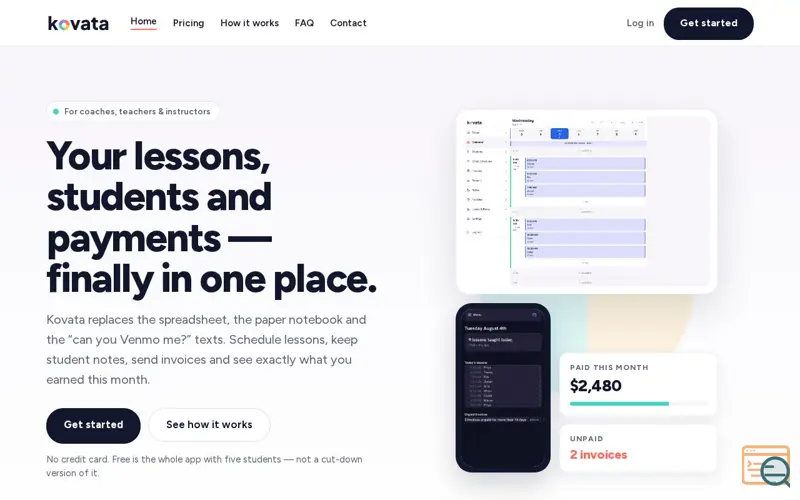 Screenshot of Kovata — coming soon