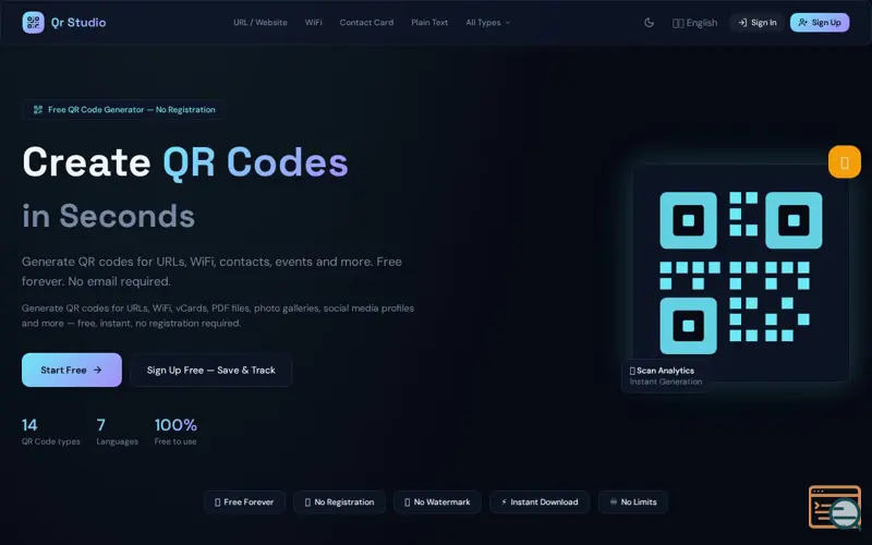 Screenshot of Qr Studio