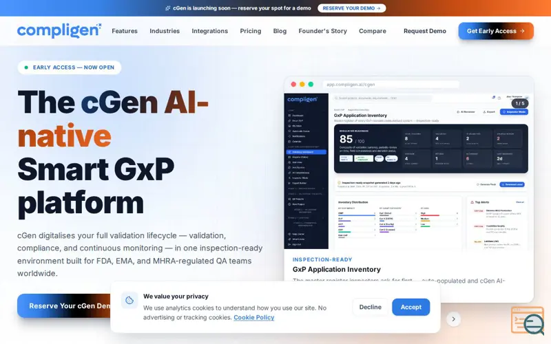 Screenshot of Compligen