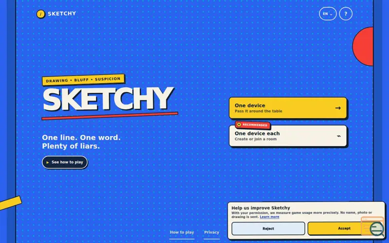 Screenshot of Sketchy