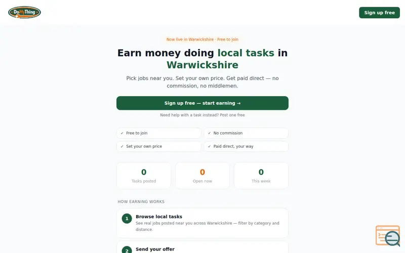 Screenshot of DoMyThing