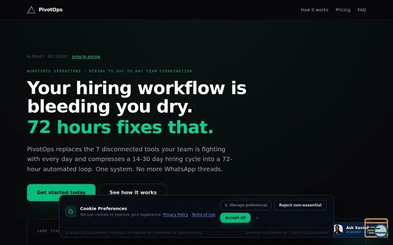 Screenshot of PivotOps