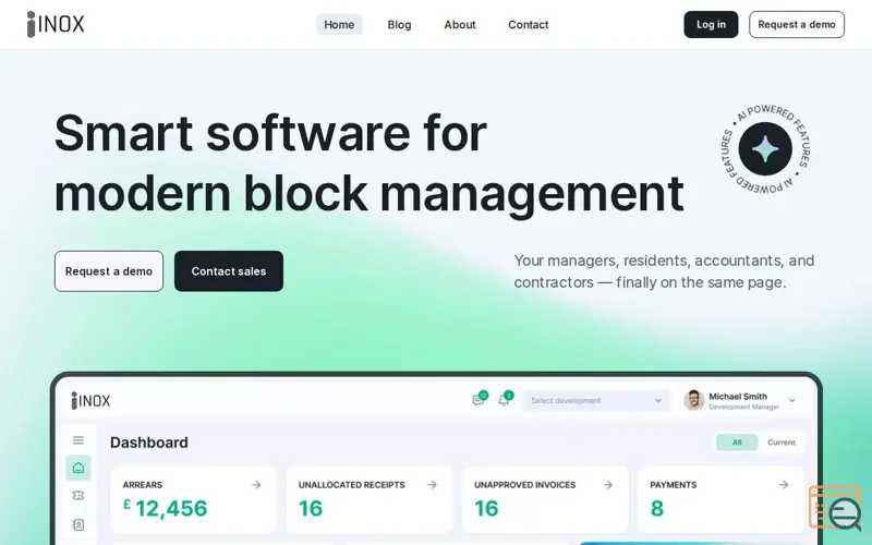 Screenshot of INOX