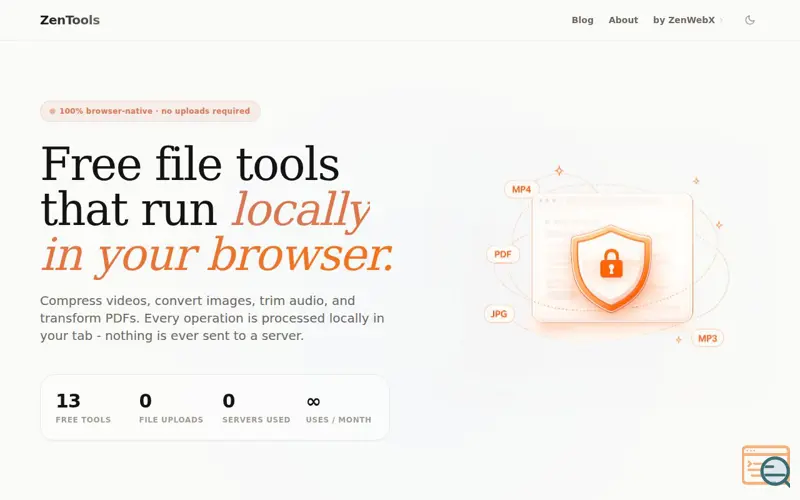 Screenshot of ZenTools