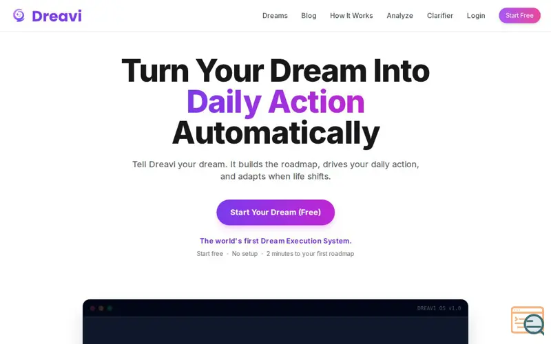 Screenshot of Dreavi