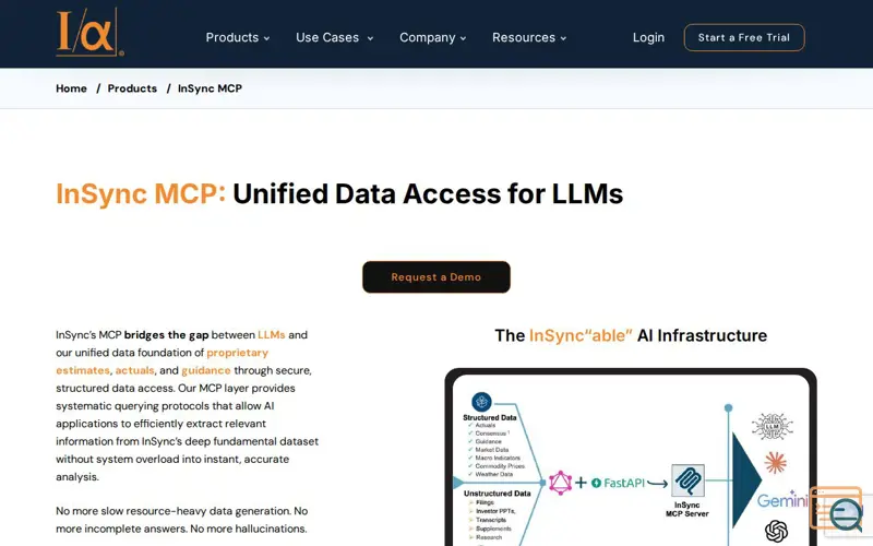Screenshot of InSync MCP