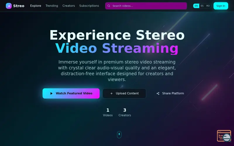 Screenshot of Streo
